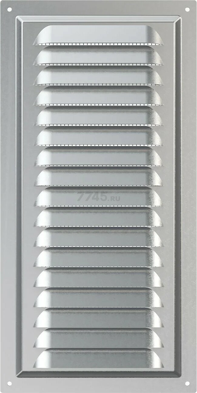 Решетка вентиляционная ЭРА 150х300 серебристая (1530МЦ) - Фото 2